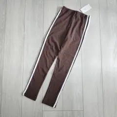 新品　ever closet サイドライン レギンス パンツ 140 ブラウン