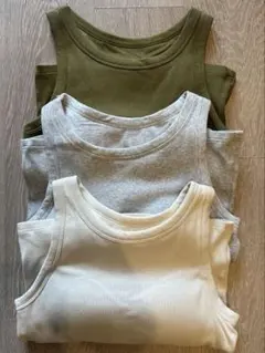 UNIQLO アメリカンスリーブブラタンクトップ 3枚セット
