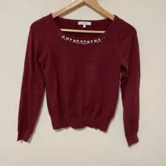 ニット　トップス　長袖　プロポーション