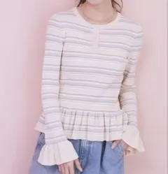 ペプラムニット