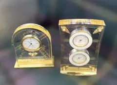 MIKIMOTO アクリル製 時計 温湿度計 セット