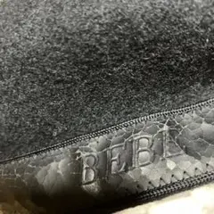 BeBe 黒色ベビー帽子 52cmニット帽子セット