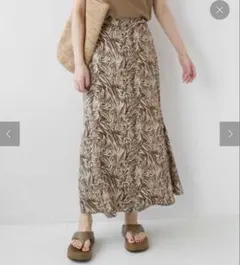 【RELUME journal standard】 ゼブラ　ロングスカート　美品のサムネイル