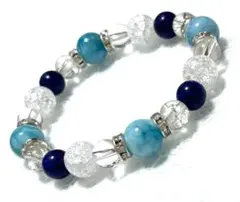 3/21まで特価　人気のラリマー　ラピスラズリ　パワーストーンブレスレット