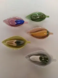新品 箸置き5個 豆皿5個 セットのみ