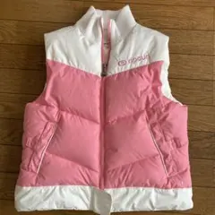 ripcurl レディースベスト Mサイズ ピンク/ホワイト