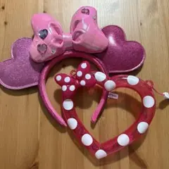 ディズニーランド ミニー ミニーちゃん パルパルーザ カチューシャ セット