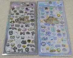 ★正規品★2枚★ジュエルプチドロップシール ストーン 黒 青 カミオジャパン