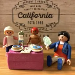 新品・中古★プレイモービル PLAYMOBIL トランプをする親子と近所の少年？