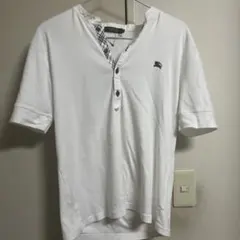 BURBERRY BLACK LABEL ヘンリーネック Tシャツ ホワイトのサムネイル