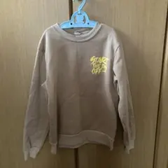BRISK トレーナー ベージュ ロゴプリント