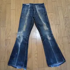 00s USA製 GUESS ゲス ウエスタン フレア デニム Y2K W32 - メルカリ