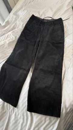 HARE ブラック コーデュロイパンツ Sサイズ