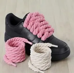 s*y様 【匿名配送】 カスタム ロープ シューレース　靴紐　黒　ロープシューレ