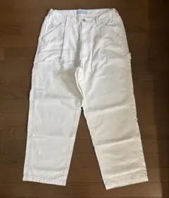 RAGEBLUE ペインターワイドパンツ　ホワイト