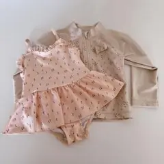 即購入⭕️ 小花柄水着　ラッシュガード　セット