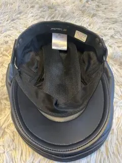 黒 合成皮革 キャスケット