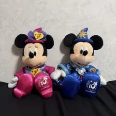 ディズニーシー 10周年記念 ぬいぐるみ ミッキー ミニー セット