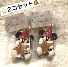新品★リルリンリン バッグチャーム ケース付　2コセット　ディズニー クリスマス