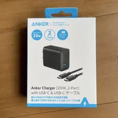 【新品】 Anker 20W 急速充電器 USB-C 2ポート 黒