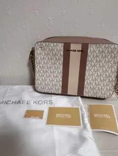 MICHAEL KORSショルダーバッグ ピンクブラウン