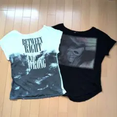 ZARA☆フレンチスリーブTシャツ 2枚セットのサムネイル