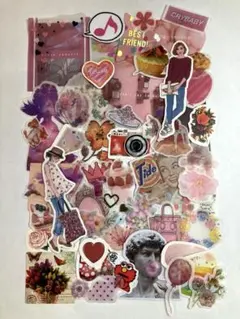 【大容量ver】フレークシール　ピンクMIX