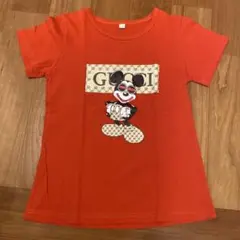 キャラクタープリント Tシャツ オレンジ 150cm