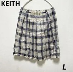 KEITH キース キュロット スカート　ミニスカート　フレアスカート　チェックのサムネイル