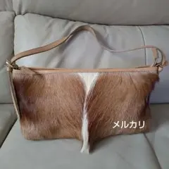 稀少レア ミハラヤスヒロ 初期スカンクファーレザーショルダーバッグ 