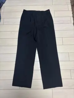 黒ワイドレッグスラックス