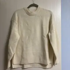 PLST エクストラファインメリノ ニット ホワイト M 美品