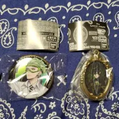 ツイステ３点セット　缶バッチ&キーホルダー&フィギュア