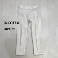 INCOTEX インコテックス　リネン×コットン ストレッチパンツ 38のサムネイル