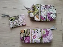 Vera Bradley ヴェラブラッドリー　ポーチ　ペンケース3点セット