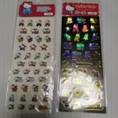 【レア】サンリオ　ハローキティ　キラキラシール2枚　平成レトロ