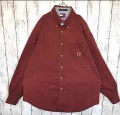 【90s トミーヒルフィガー】TOMMY HILFIGER 刺繍ロゴ L