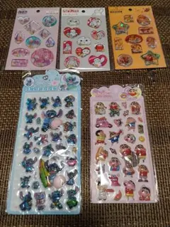 ウォーターシール ディズニー シール 人気　5枚セット