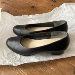 MARGARET HOWELL ideaブラック レザーパンプス 24cm