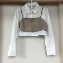 FOREVER21 レイヤード長袖シャツ ブラウス