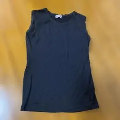 ESPRIT MUR 黒 タンクトップ フリル付き