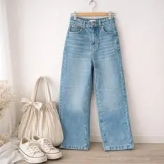 CLASSICAL ELF♡ワイドデニムパンツ ハイウエスト S