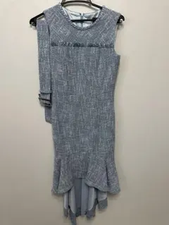 キャバドレス　マーメイド　水色　an Sサイズ