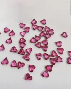 ピンクハート型ネイルパーツ
