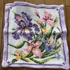 フェイラー　花柄刺繍 ハンカチ