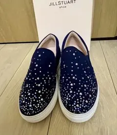 JILLSTUART スパンコール ネイビー スリッポン　ちょっと訳あり
