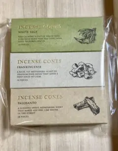 香彩堂　INCENSE CONES お香 コーン型 3種セット 総額3960円のサムネイル