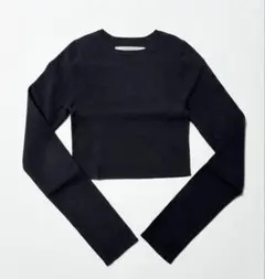 【美品】todayful クロップド丈トップス チャコールグレーのサムネイル