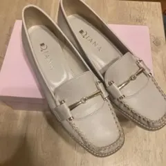 DIANA ライトグレー ローファー 美品