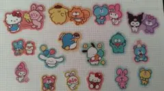 スイマー&サンリオキャラクターズ シール16枚セット